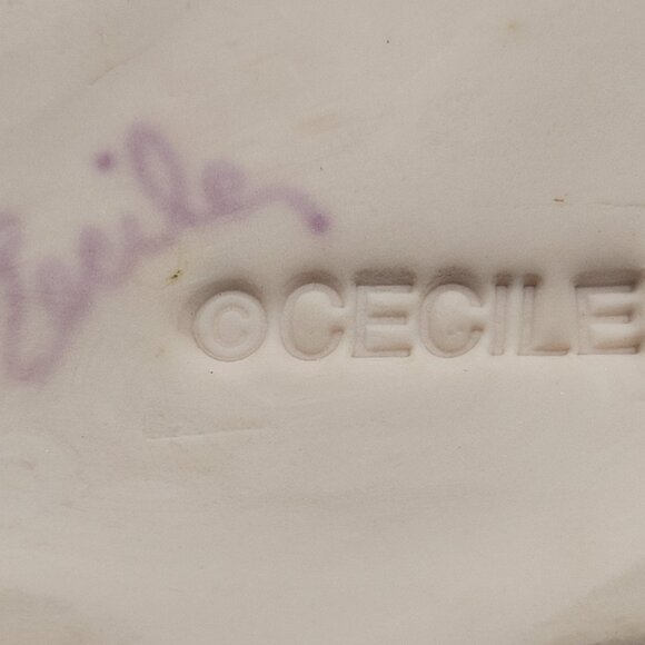 2 Shiba Inu Puppy Dog Angel Figurines 1 Cecile Baird with Tag 1 Sitting Collect - Picture 12 of 12